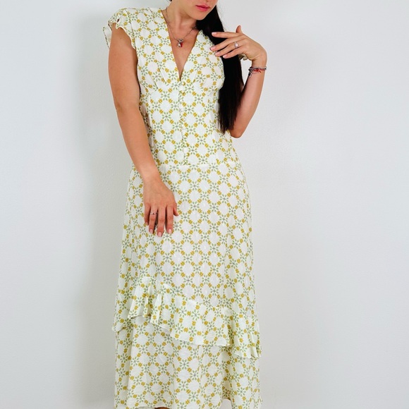 Sandro Mally Floral-Print Midi Dress - Picture 2 of 14